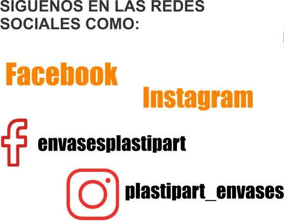 SIGUENOS EN LAS REDES SOCIALES COMO: p envasesplastipartastipart envasestipart envases plastipart envases plastipart_envases    Instagram      Facebook